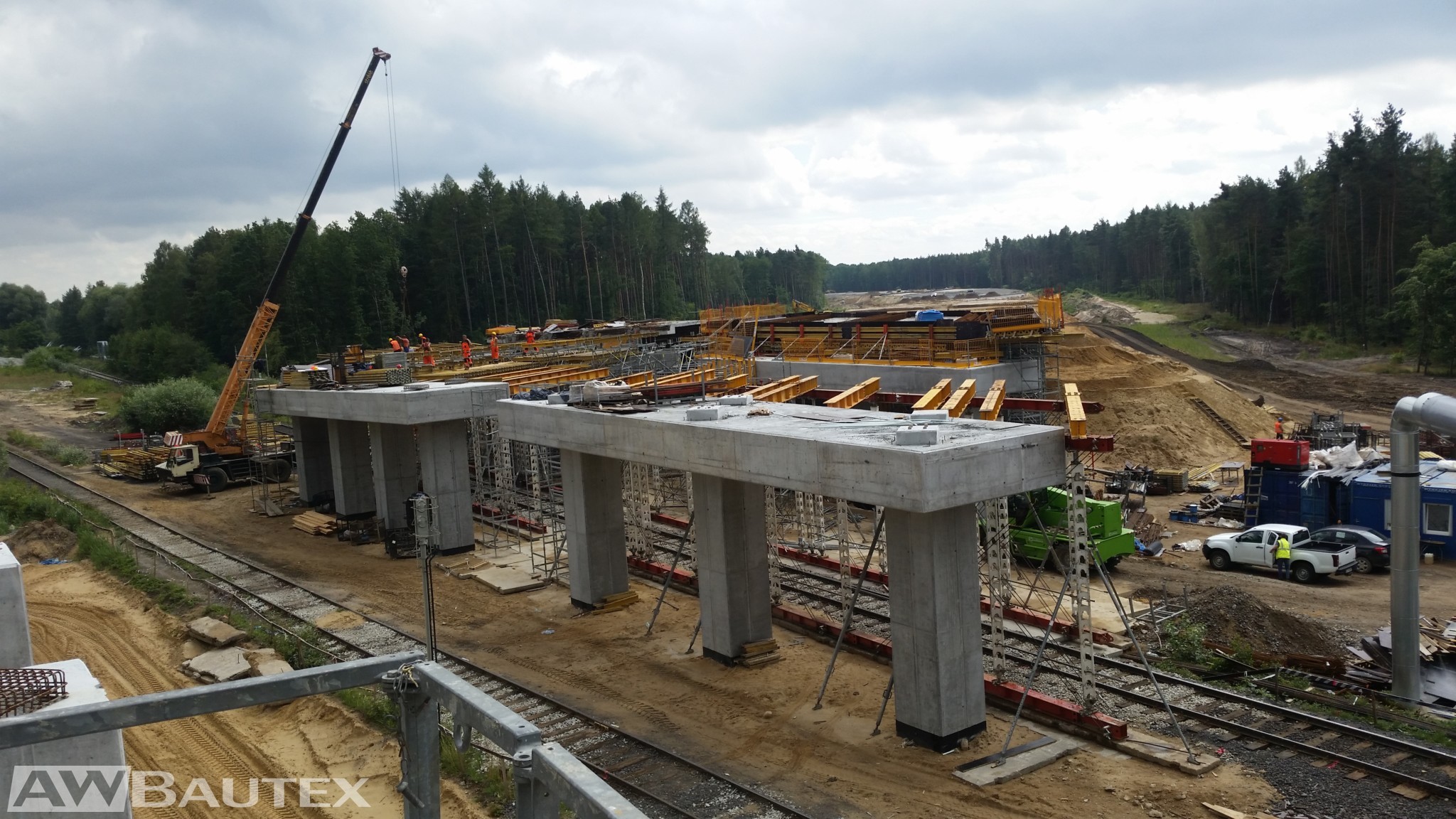 Droga ekspresowa S-3 Nowa Sól- Legnica, AWBautex - Usługi budowlane, Generalny wykonawca, Roboty żelbetowe, Prace murowe